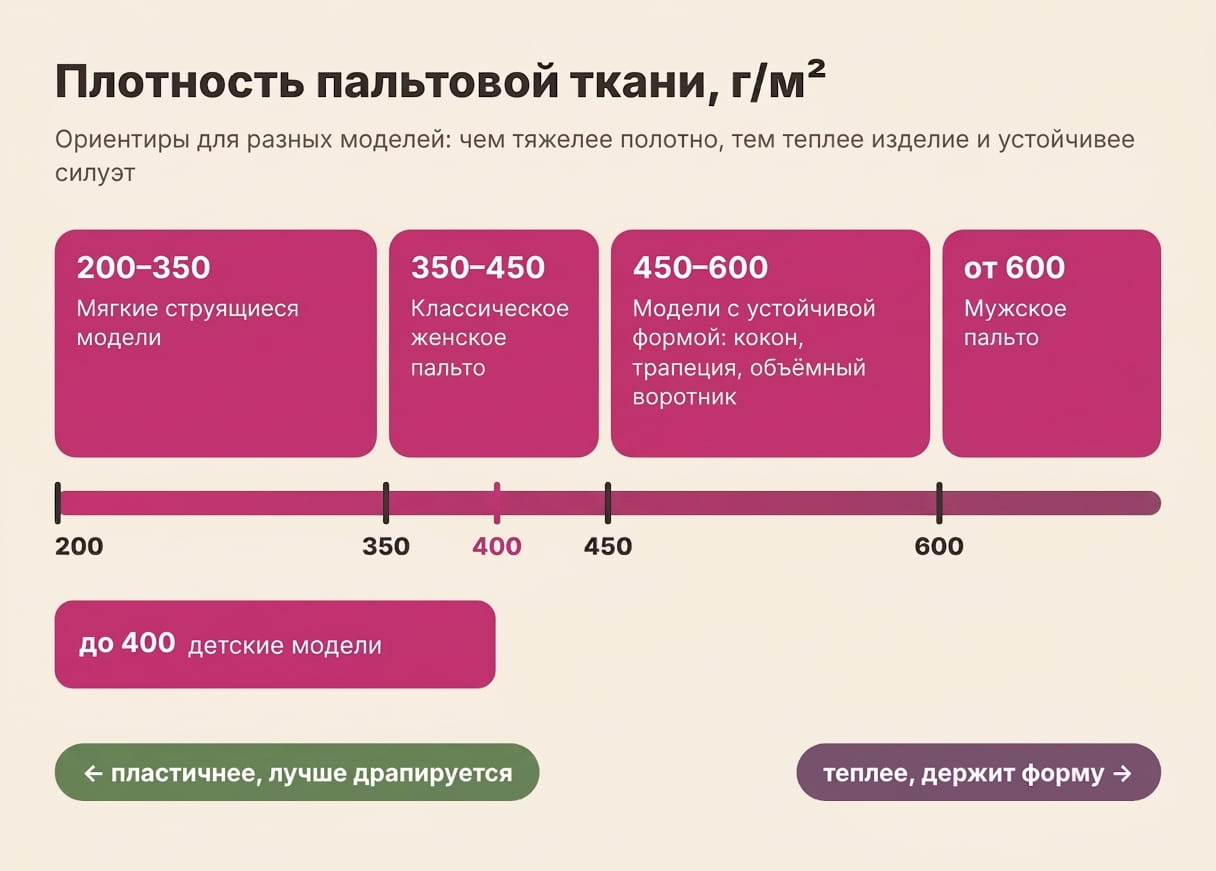 Какую ткань используют для пальто
